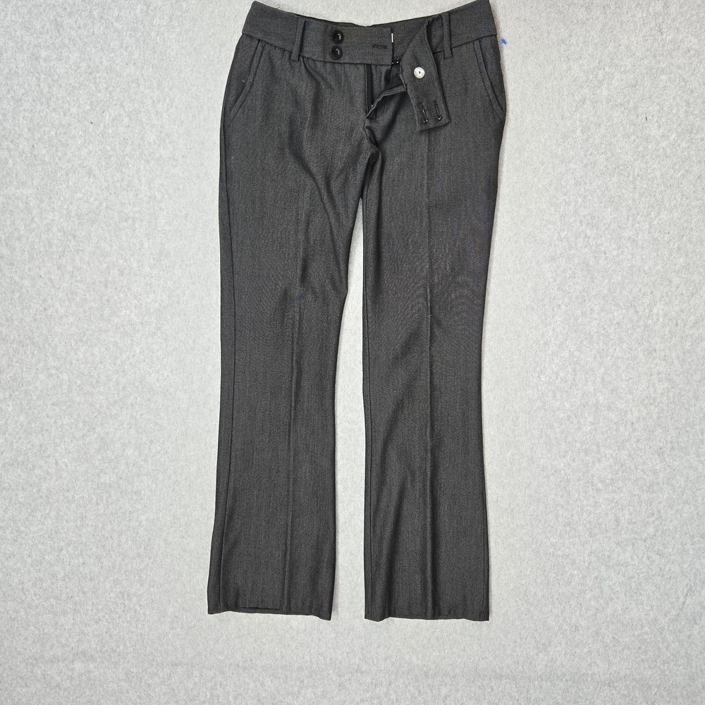 Armani Exchange Women Pants 36 Gray Dress Pants Button 28" Inseam